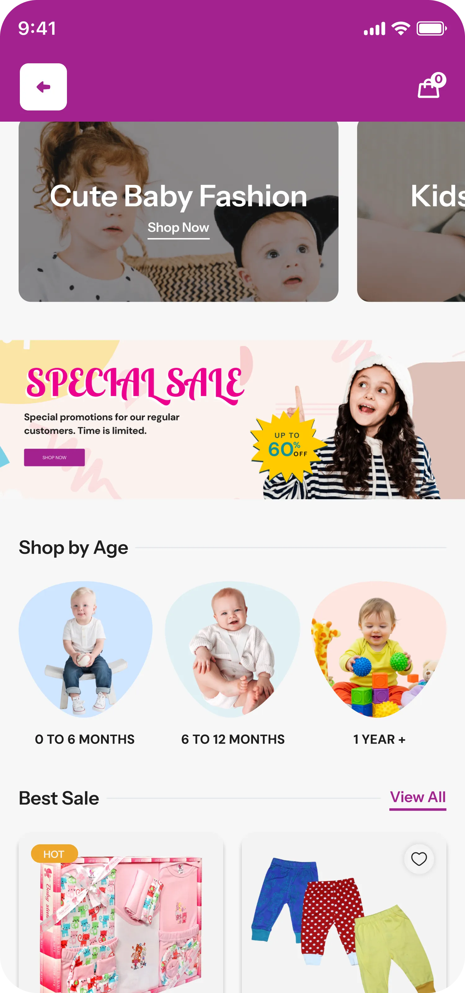 App screen left