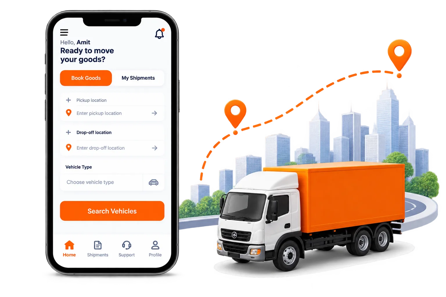HoJayega App and Truck
